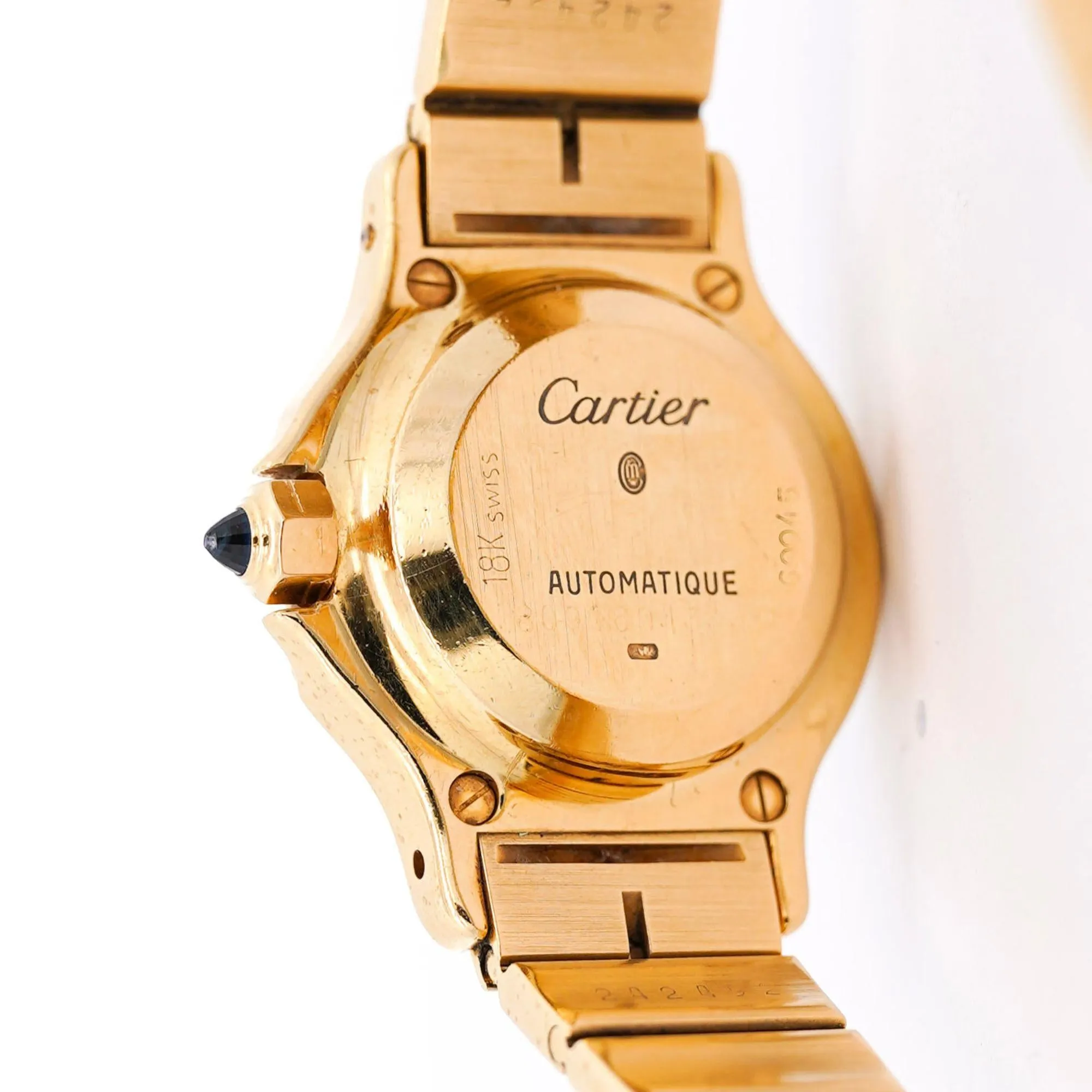 Cartier Santos Automatic 18K Gold 25mm Dial 60045 Ladies Watch