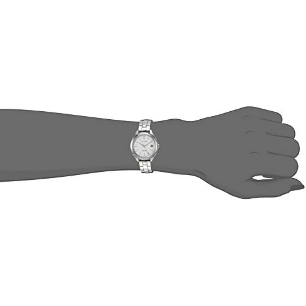 Citizen Eco-Drive Womens Silver Stainless Steel Band Quartz Dial Watch - FE6140-54A