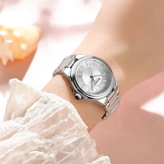 CURREN Original Brand Stainless Steel Band Wrist Watch For Women Wth Brand (Box & Bag)-9091