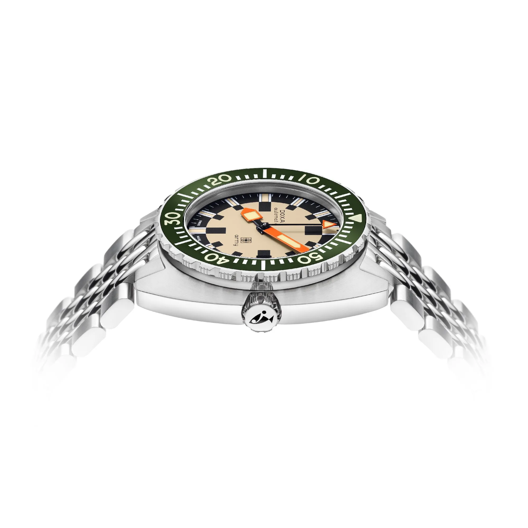 Doxa Army - Green Bezel / Steel