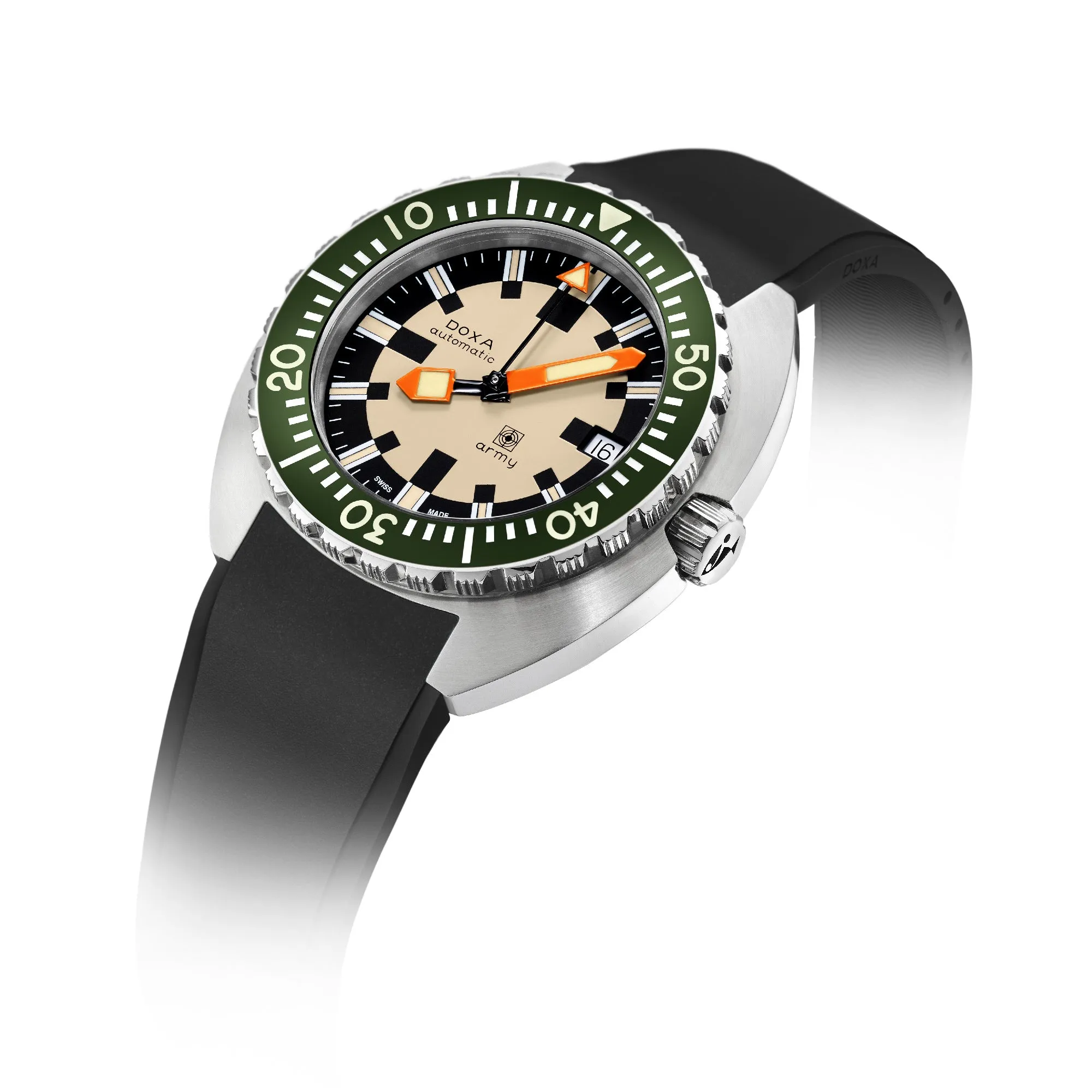 Doxa Army - Green Bezel / Steel