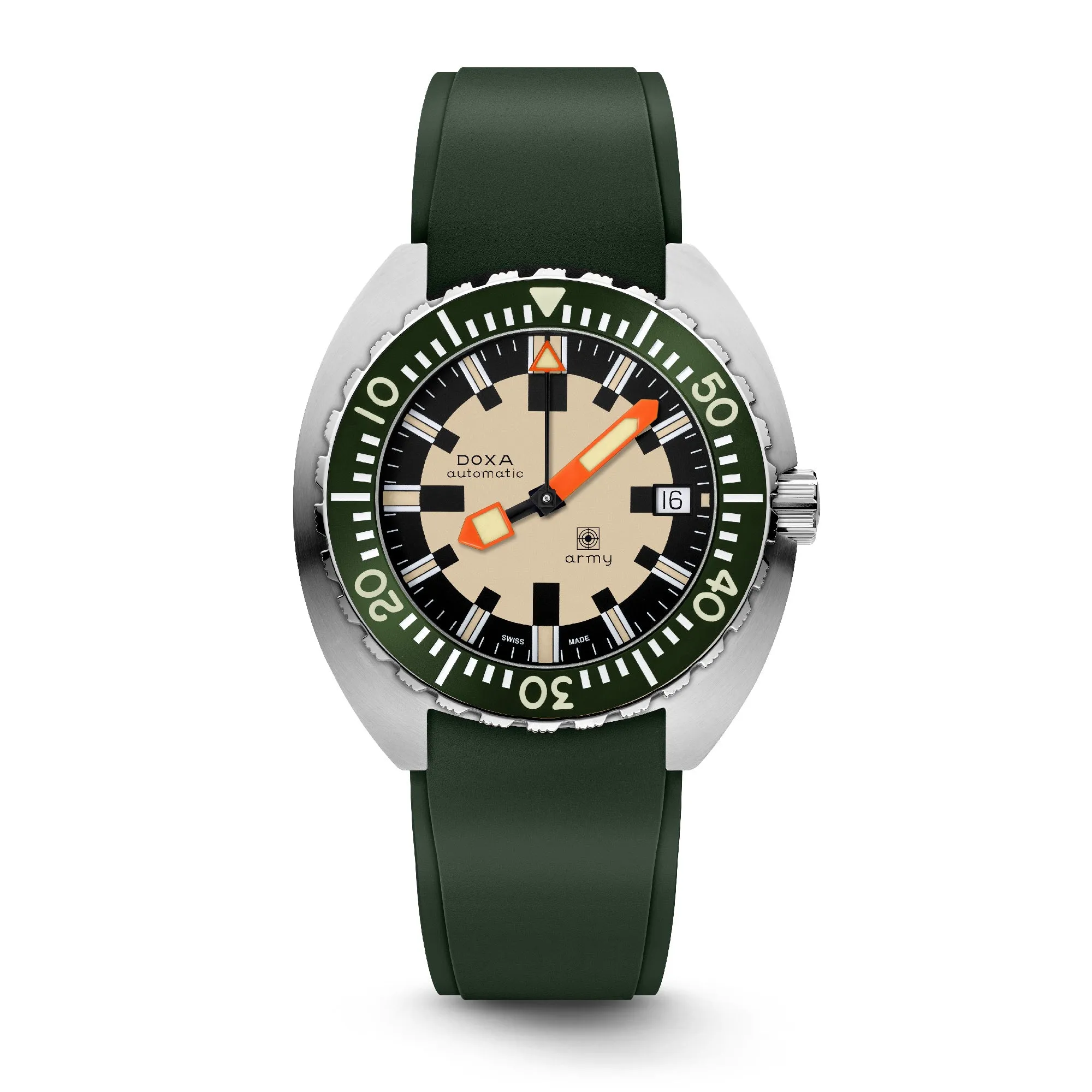 Doxa Army - Green Bezel / Steel