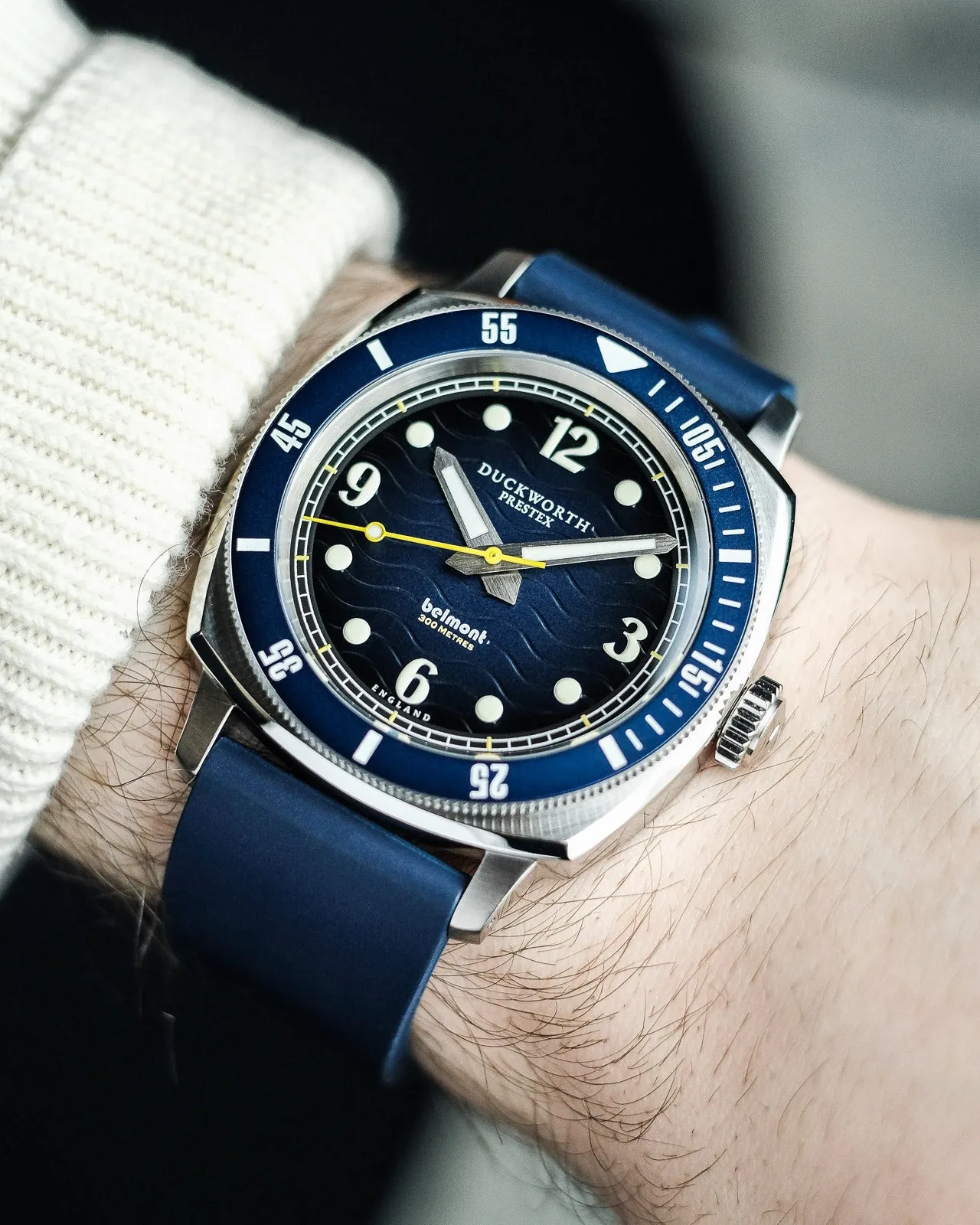 DP Watch Belmont Dive Blue Blue Rubber