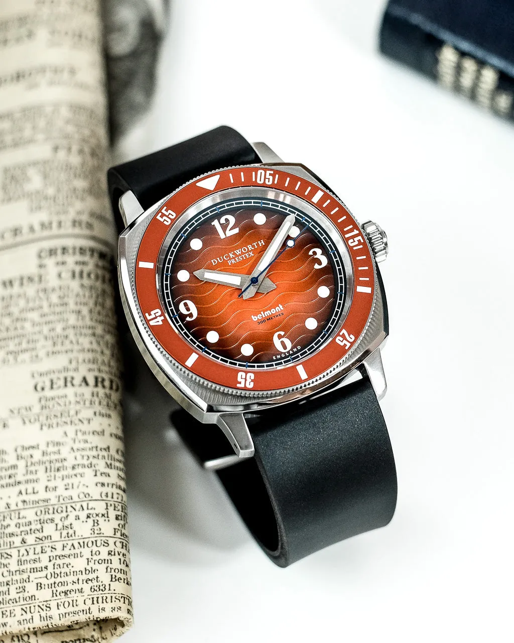 Duckworth Prestex Belmont Dive Orange Black Rubber