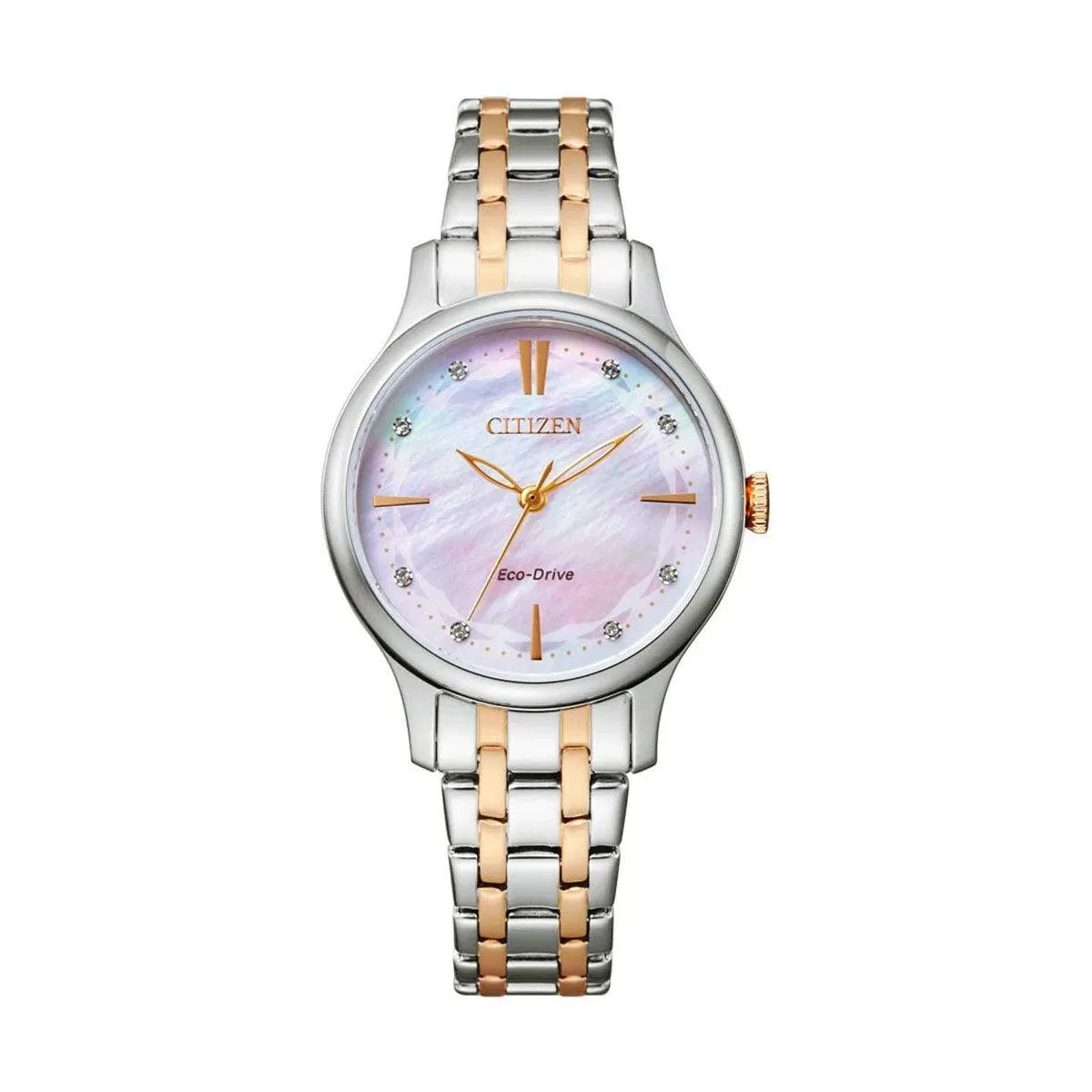 EM0890-85A - Ladies Eco-Drive Two Tone Dress Watch