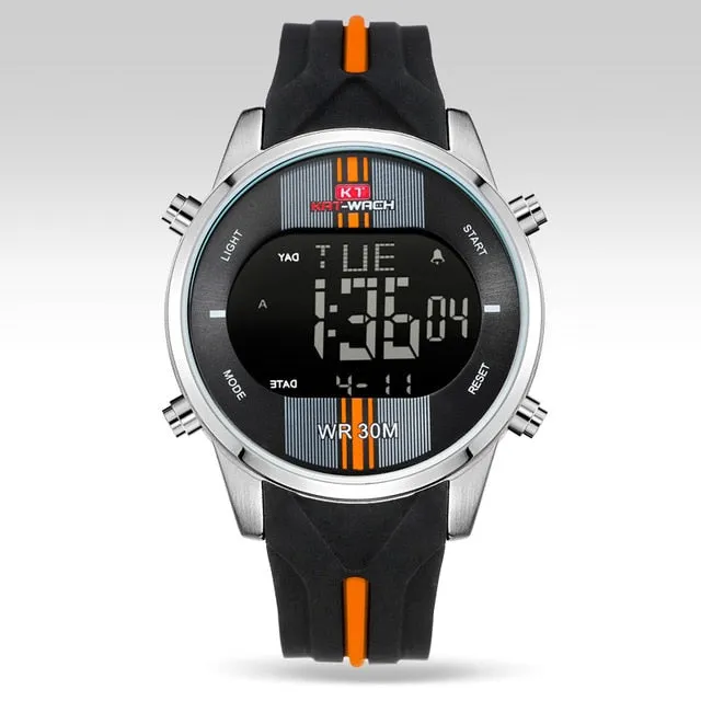 Fashion Brand Watch Men Waterproof Sport Watch Outdoor Silicone Strap Led Digital Watch Men Clock Erkek Kol Saati reloj hombre