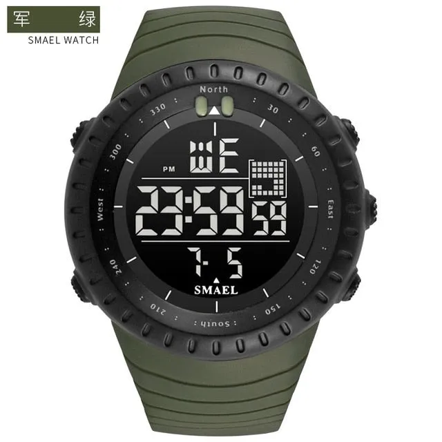 Fashion Brand Watch Men Waterproof Sport Watch Outdoor Silicone Strap Led Digital Watch Men Clock Erkek Kol Saati reloj hombre