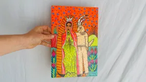 Folk Art Painting by the Lorenzo Family. Mexico. Zapatista