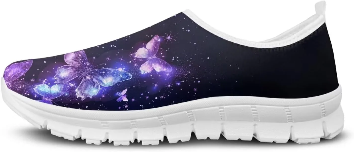 FOR U DESIGNS Shoes for Elderly Women Fall Prevention Comfortable Walking Shoes Non Slip Work Gym Running Shoes