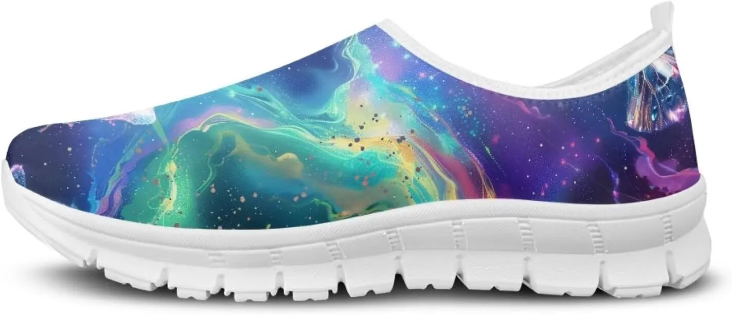 FOR U DESIGNS Shoes for Elderly Women Fall Prevention Comfortable Walking Shoes Non Slip Work Gym Running Shoes