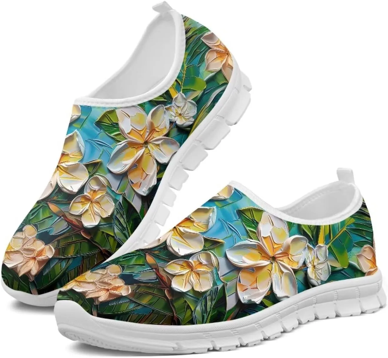 FOR U DESIGNS Shoes for Elderly Women Fall Prevention Comfortable Walking Shoes Non Slip Work Gym Running Shoes