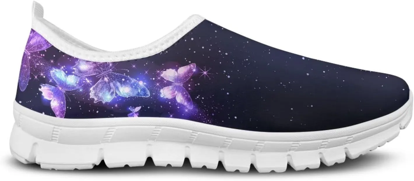 FOR U DESIGNS Shoes for Elderly Women Fall Prevention Comfortable Walking Shoes Non Slip Work Gym Running Shoes