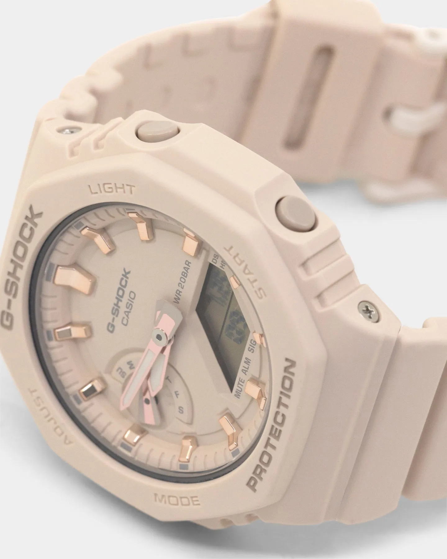 G SHOCK Women's GMAS2100-4A Rose Gold/Beige