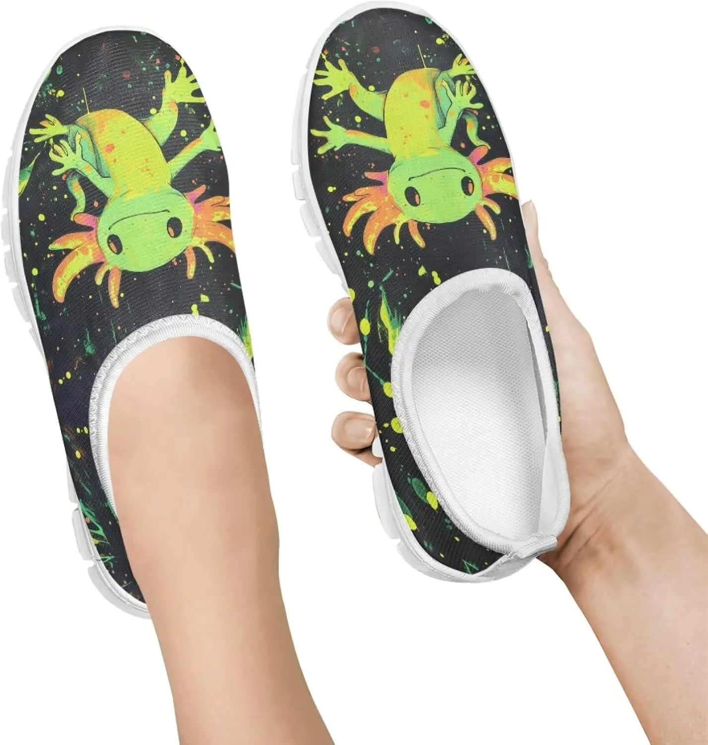 Girls Cute Shoes Kids Tennis Running Shoes Slip On Sneakers Active Mesh Shoes