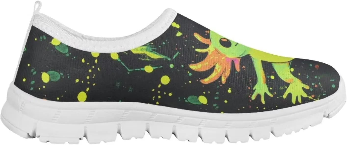 Girls Cute Shoes Kids Tennis Running Shoes Slip On Sneakers Active Mesh Shoes