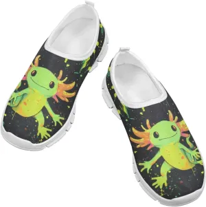 Girls Cute Shoes Kids Tennis Running Shoes Slip On Sneakers Active Mesh Shoes