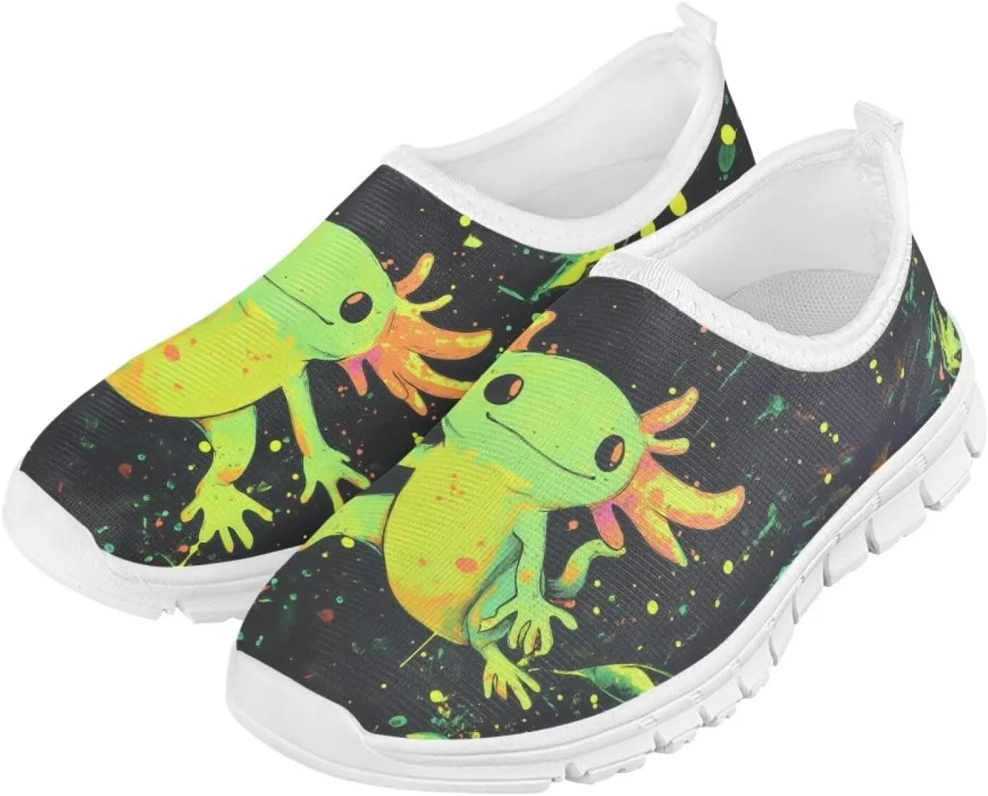 Girls Cute Shoes Kids Tennis Running Shoes Slip On Sneakers Active Mesh Shoes