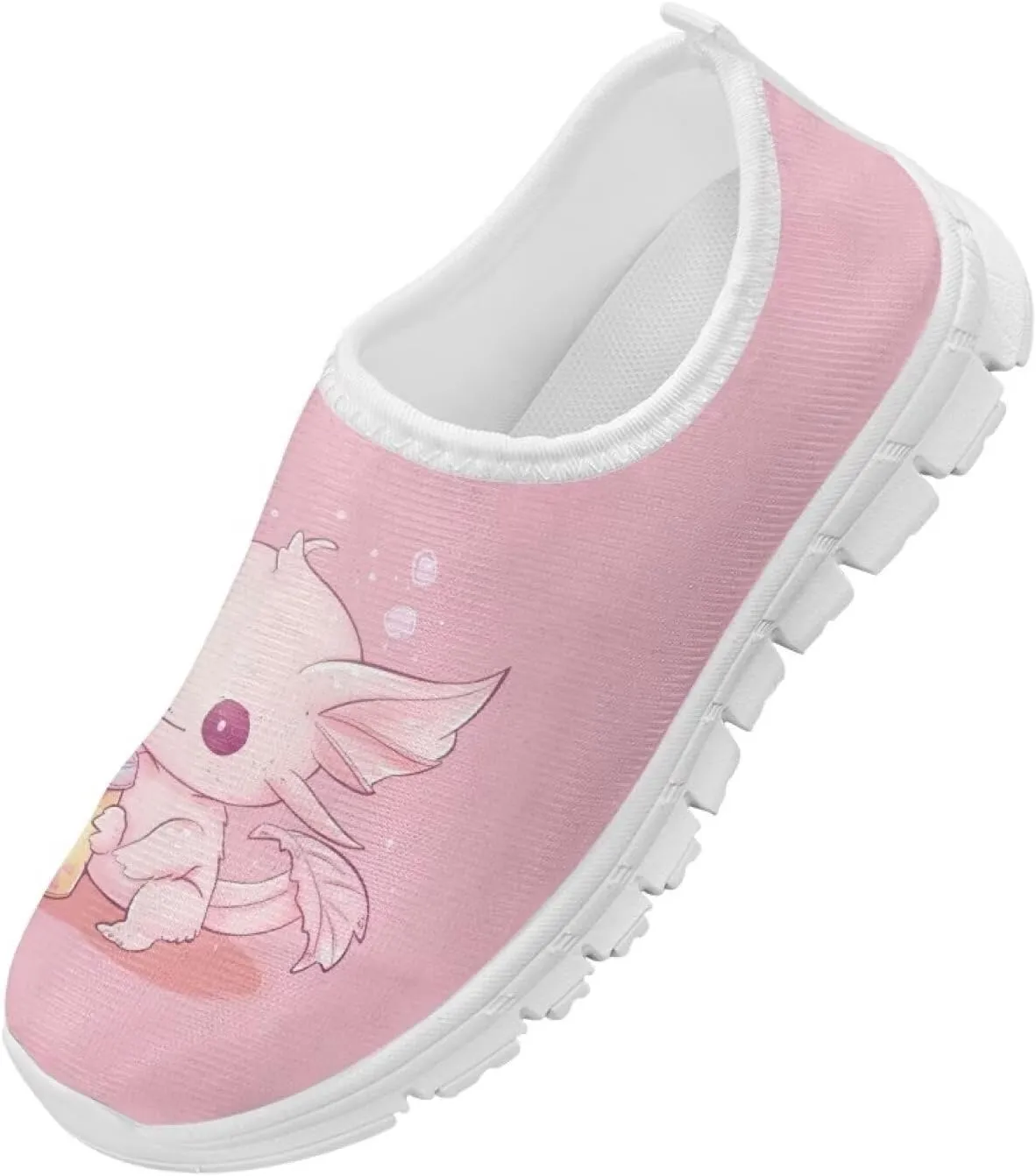 Girls Cute Shoes Kids Tennis Running Shoes Slip On Sneakers Active Mesh Shoes