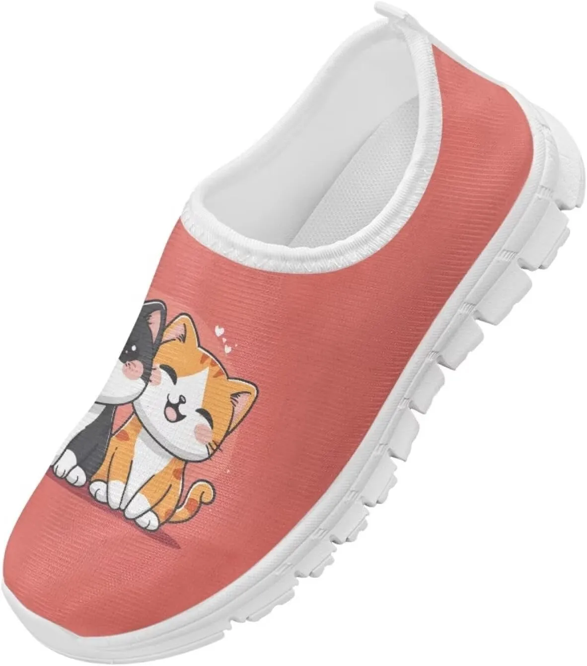 Girls Cute Shoes Kids Tennis Running Shoes Slip On Sneakers Active Mesh Shoes