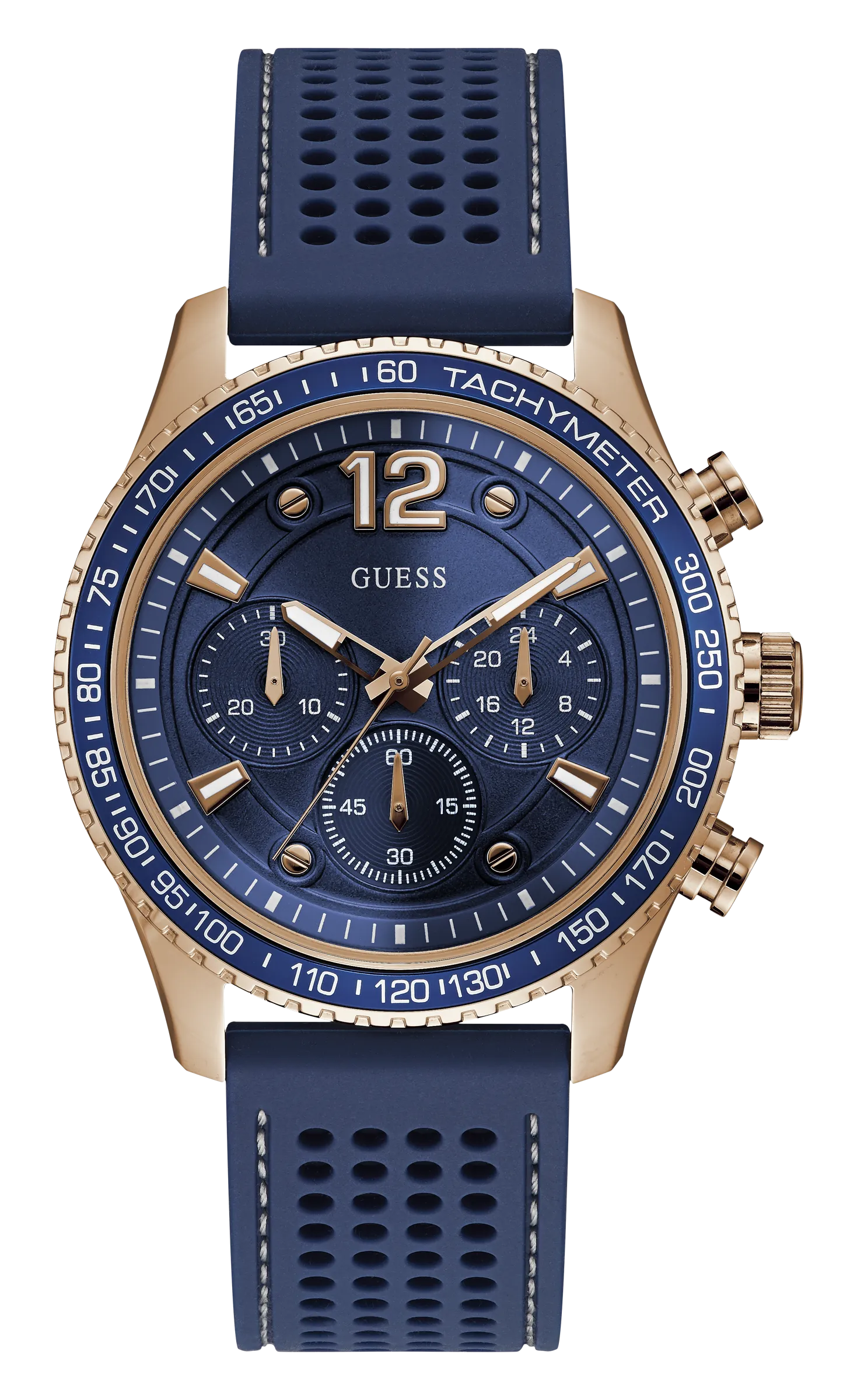 Guess Men Blue Dial Chronograph Watch - W0971G3
