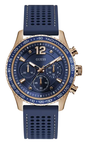 Guess Men Blue Dial Chronograph Watch - W0971G3