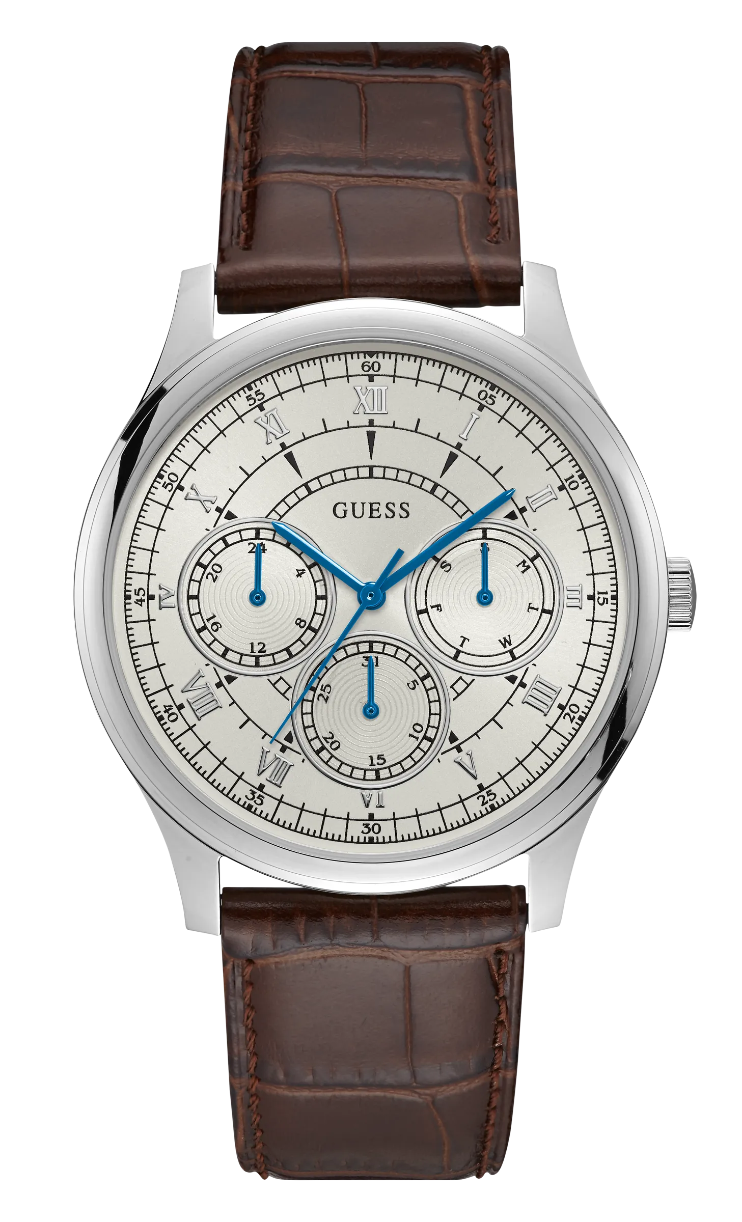 Guess Men White Dial Analog Watch - W1181G1