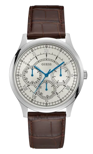 Guess Men White Dial Analog Watch - W1181G1