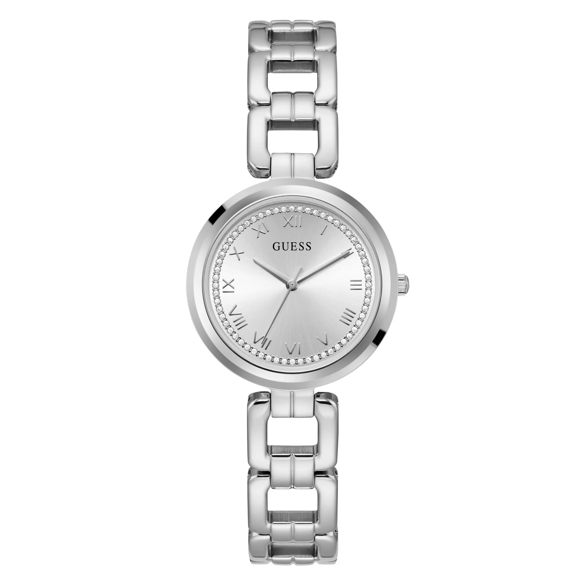 Guess Silver Dial Women Analog Watch - U1387L1M