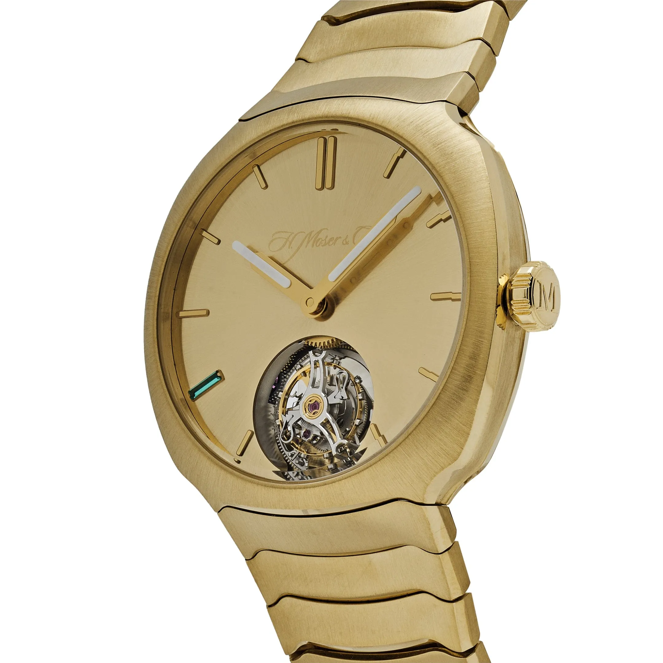 H. Moser & Cie. Streamliner Tourbillon 6804-0700 Yellow Gold Emerald " 8" Limited Edition (2024)