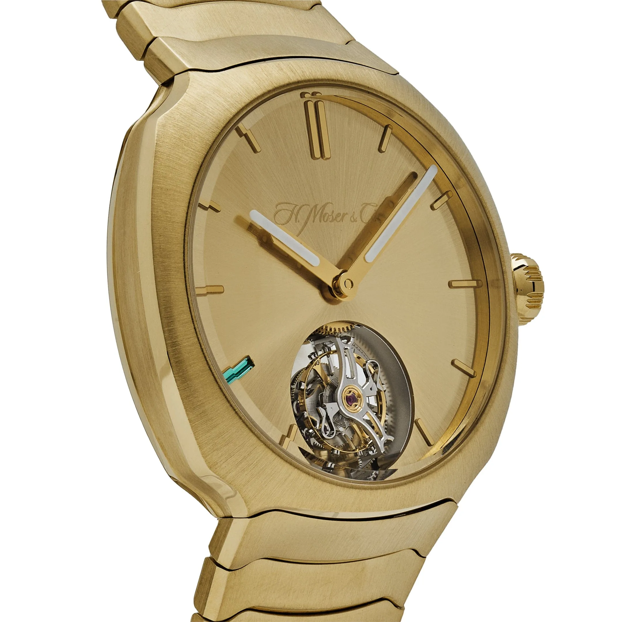 H. Moser & Cie. Streamliner Tourbillon 6804-0700 Yellow Gold Emerald " 8" Limited Edition (2024)