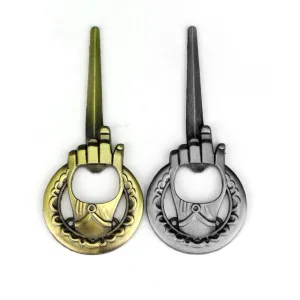 HBO Game Of Thrones The Hand of the King Bronze Silver Metal Bottle Opener 2017 Fashion Hand Keychain Rings Lord Jewelry