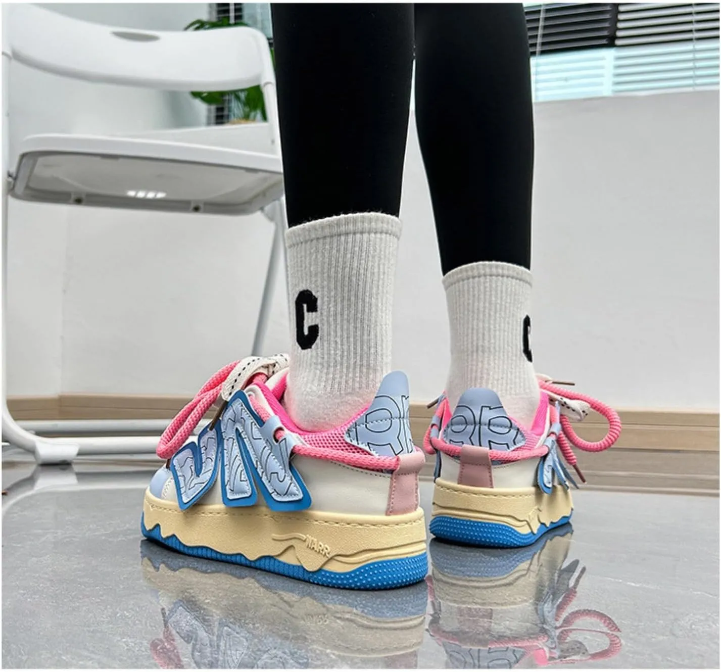 Height-Increasing Platform Sneakers - Chunky Sneakers, Aesthetic Shoes, Platform Shoes, Old Dad Shoes