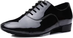 HIPPOSEUS Men's Ballroom Dance Shoes Low Heel Tango Morden Rumba Social Dance Shoes,Model 707