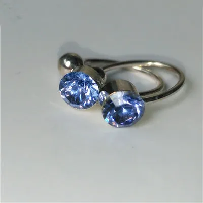 Hot Sale 16 Colors Clip On Earrings For Women 4mm Crystal Ear Cuff Jewelry Fake Piercing Zinc Alloy Ear Clips Oringe Girl Gift