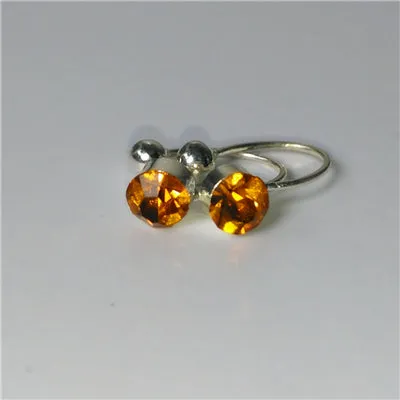 Hot Sale 16 Colors Clip On Earrings For Women 4mm Crystal Ear Cuff Jewelry Fake Piercing Zinc Alloy Ear Clips Oringe Girl Gift
