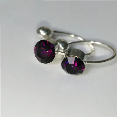 Hot Sale 16 Colors Clip On Earrings For Women 4mm Crystal Ear Cuff Jewelry Fake Piercing Zinc Alloy Ear Clips Oringe Girl Gift