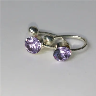 Hot Sale 16 Colors Clip On Earrings For Women 4mm Crystal Ear Cuff Jewelry Fake Piercing Zinc Alloy Ear Clips Oringe Girl Gift