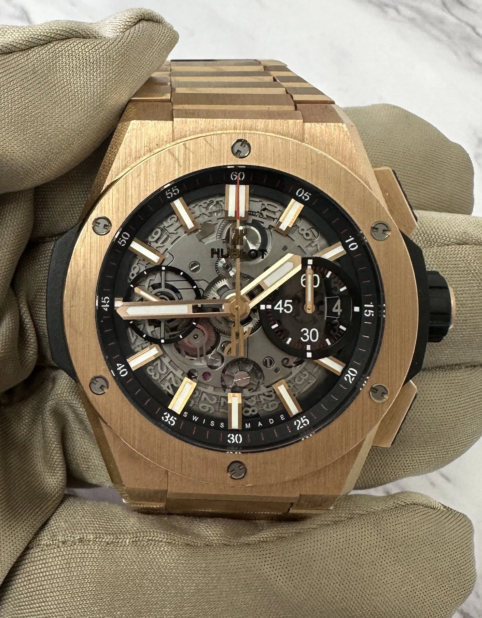 Hublot Big Bang Integral King Gold 42mm Watch in Rose Gold