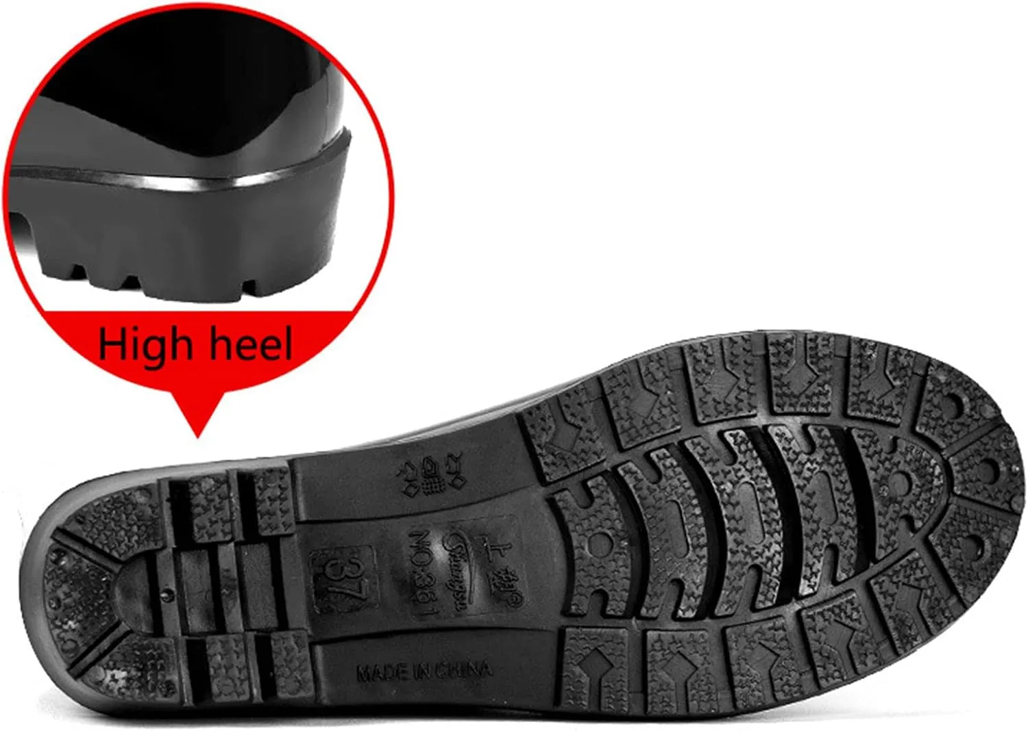 IWIHMIV Womens Rain Boots Ankle Rain Boots for Women Waterproof Rubber Boots Womens Boots Short Rain Boots Non-Slip Rainboots Rain Shoes