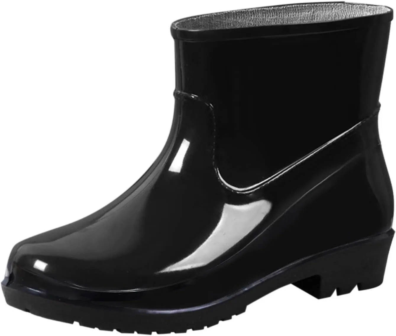 IWIHMIV Womens Rain Boots Ankle Rain Boots for Women Waterproof Rubber Boots Womens Boots Short Rain Boots Non-Slip Rainboots Rain Shoes