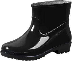 IWIHMIV Womens Rain Boots Ankle Rain Boots for Women Waterproof Rubber Boots Womens Boots Short Rain Boots Non-Slip Rainboots Rain Shoes