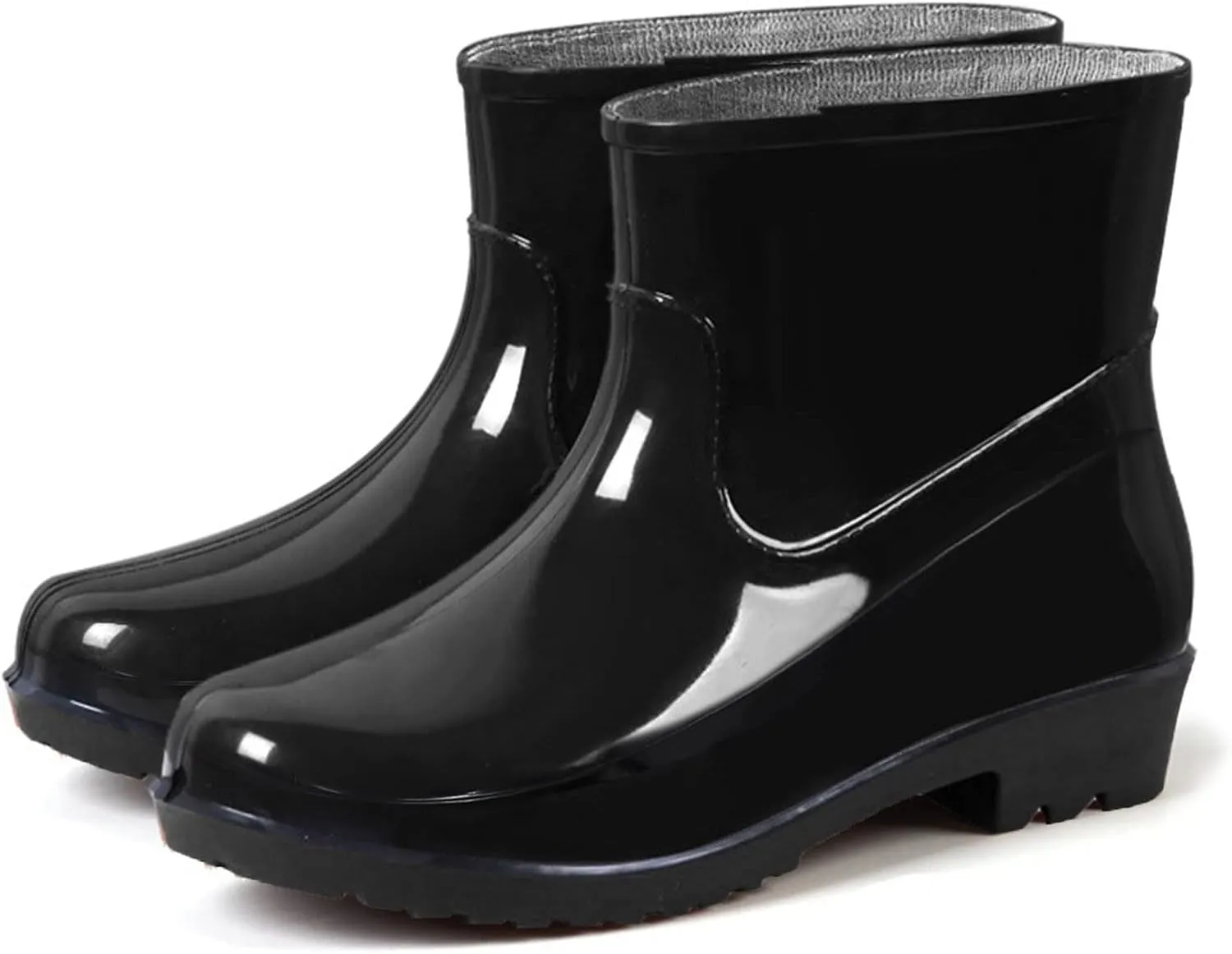 IWIHMIV Womens Rain Boots Ankle Rain Boots for Women Waterproof Rubber Boots Womens Boots Short Rain Boots Non-Slip Rainboots Rain Shoes