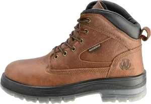 J H Men's Waterproof Steel Toe Work Boots  Anti-Slip TPU Sole, 4-Layer Waterproof, Top-Grain Leather, Memory Foam Insoles
