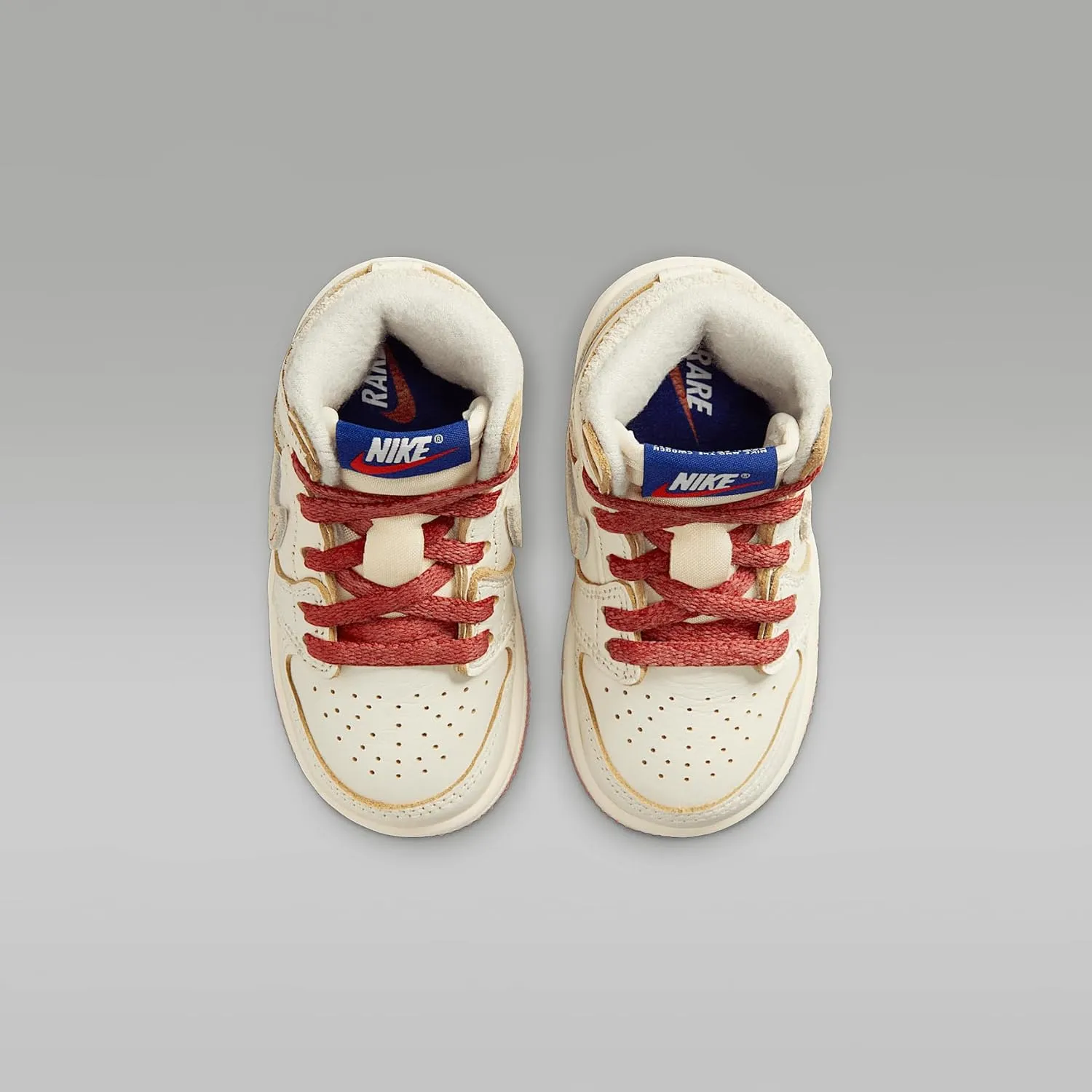 Jordan 1 Retro High OG Baby/Toddler Shoes (FD2598-100, Sail/Light Bone/Pale Ivory/Cinnabar)