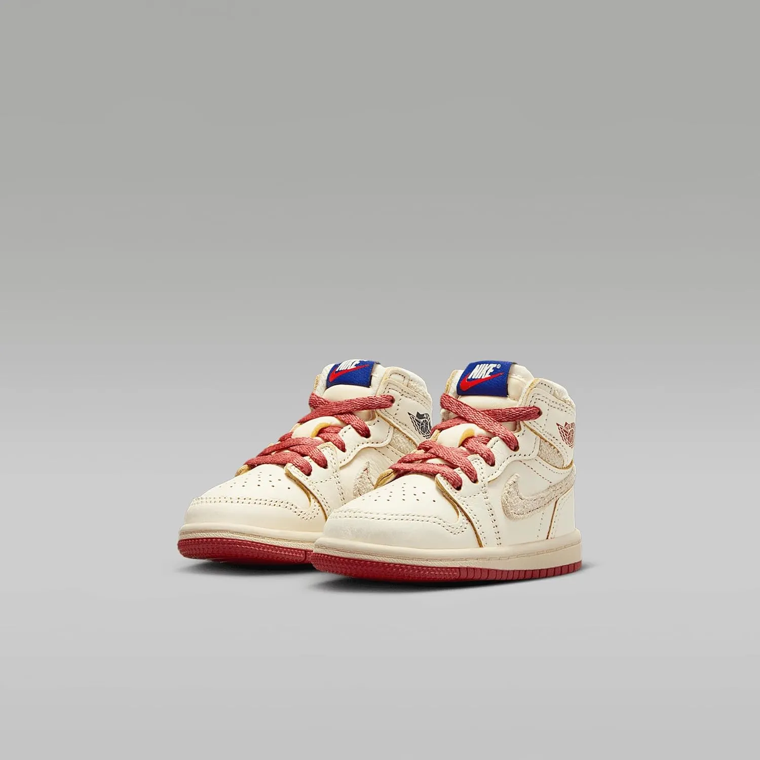 Jordan 1 Retro High OG Baby/Toddler Shoes (FD2598-100, Sail/Light Bone/Pale Ivory/Cinnabar)