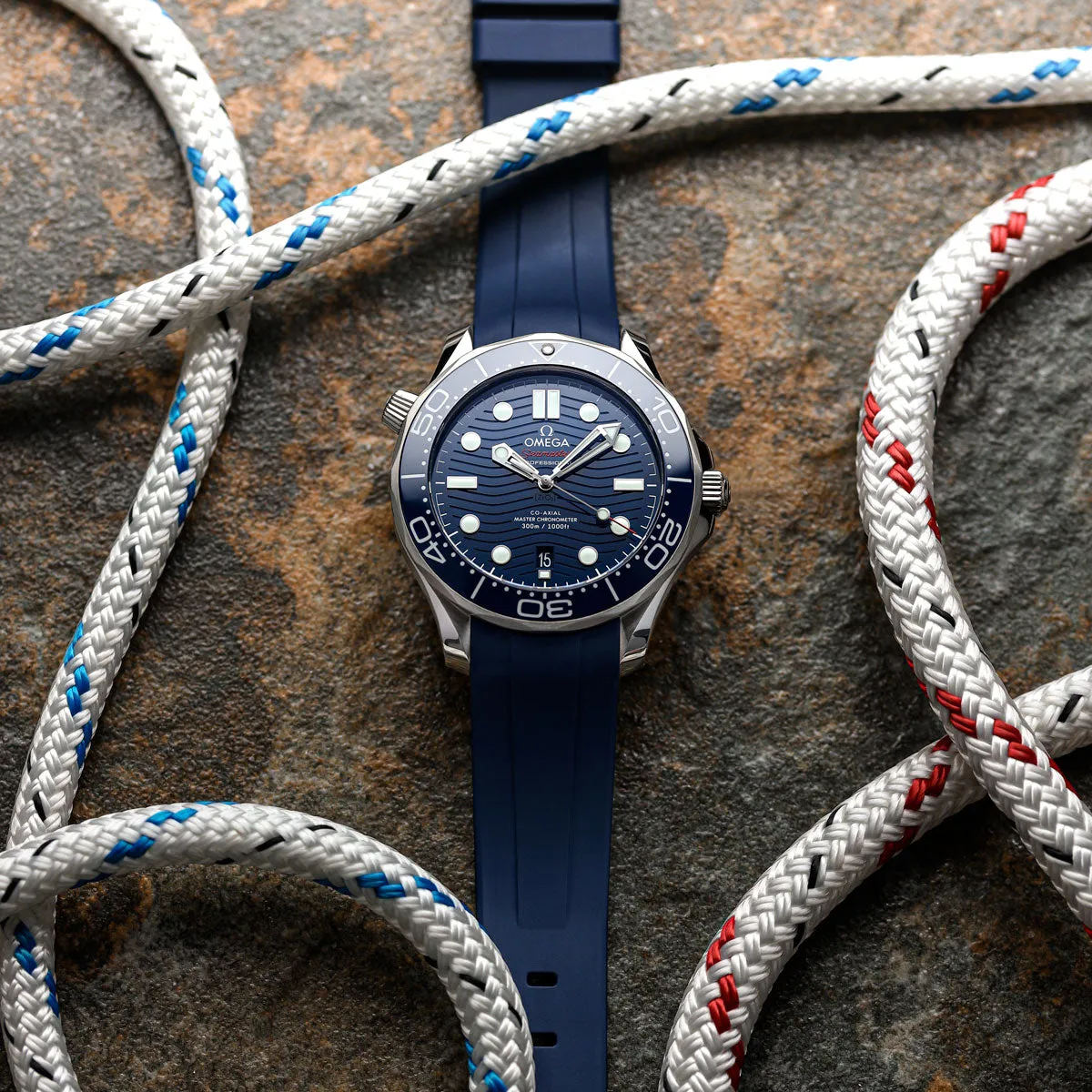 Kingsand ZULUDIVER Rubber Watch Strap - Mist Grey