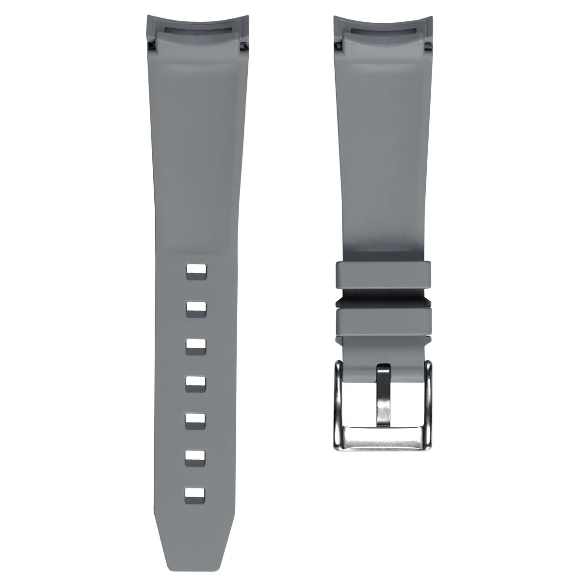 Kingsand ZULUDIVER Rubber Watch Strap - Mist Grey