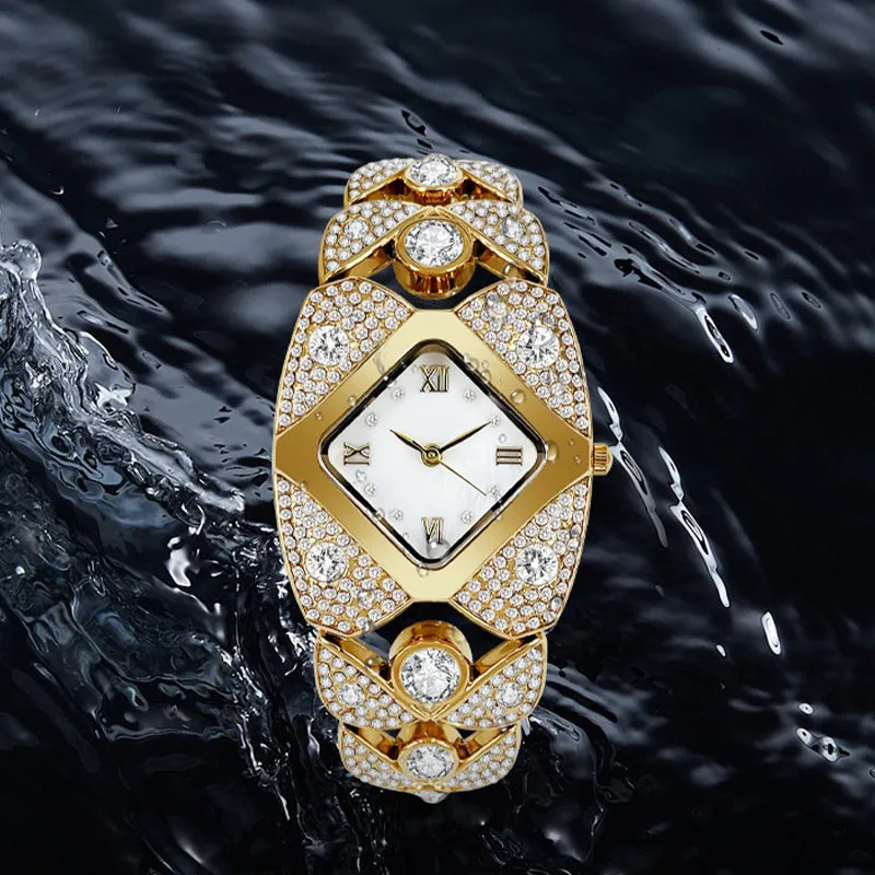  Limited time 50% off! Women's Retro Quartz Watch with Sparkling RhinestonesThe more you buy, the higher the discount