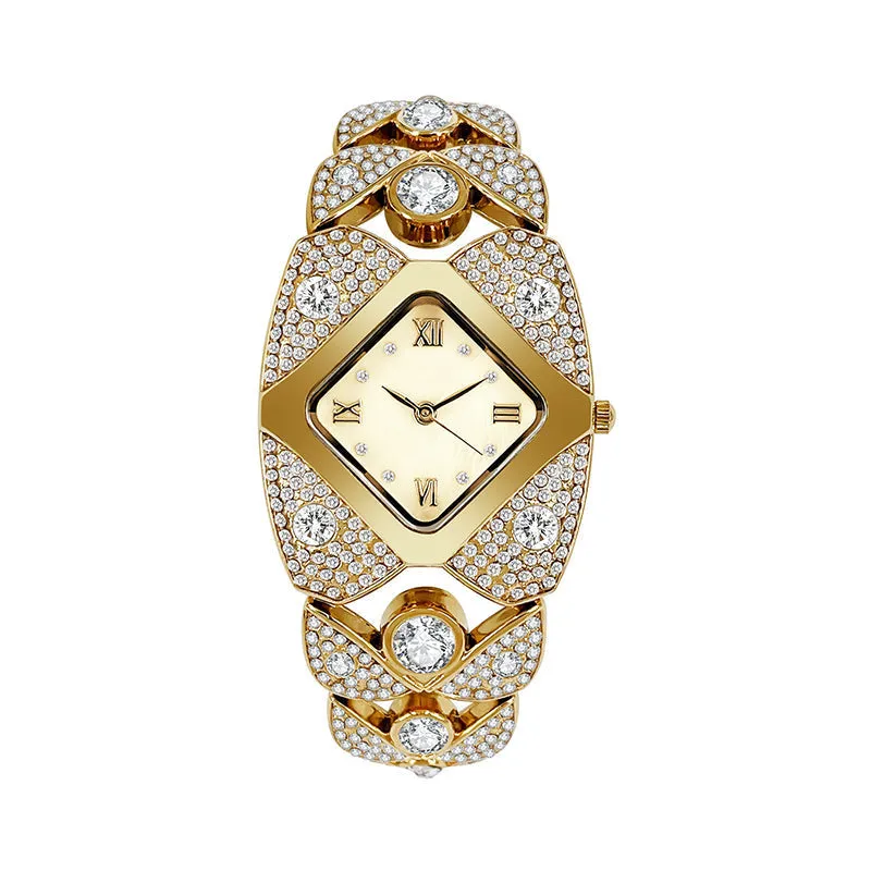  Limited time 50% off! Women's Retro Quartz Watch with Sparkling RhinestonesThe more you buy, the higher the discount