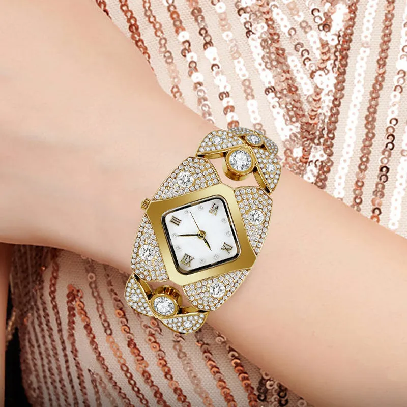  Limited time 50% off! Women's Retro Quartz Watch with Sparkling RhinestonesThe more you buy, the higher the discount